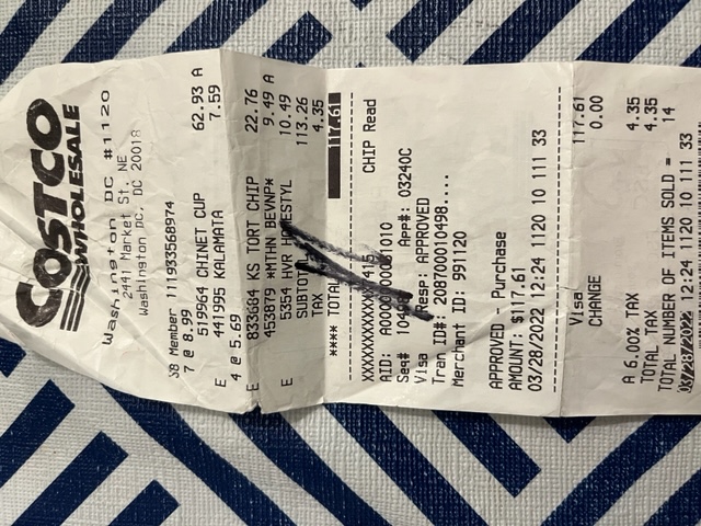 Attach Receipt(s)