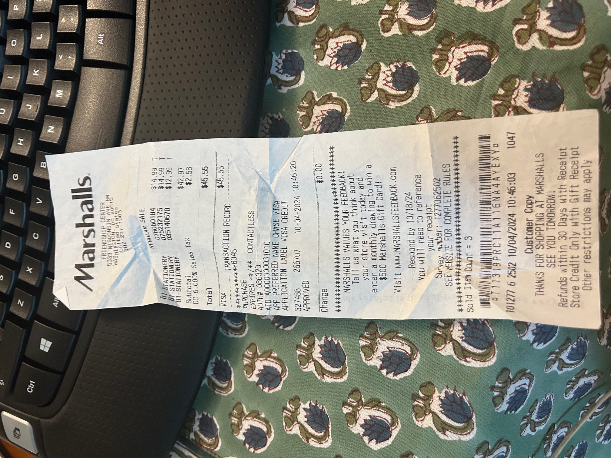 Attach Receipt(s)
