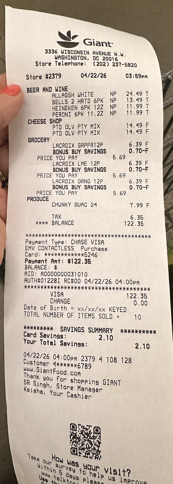 Attach Receipt(s)