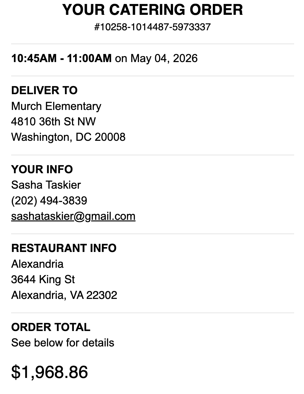 Attach Receipt(s)
