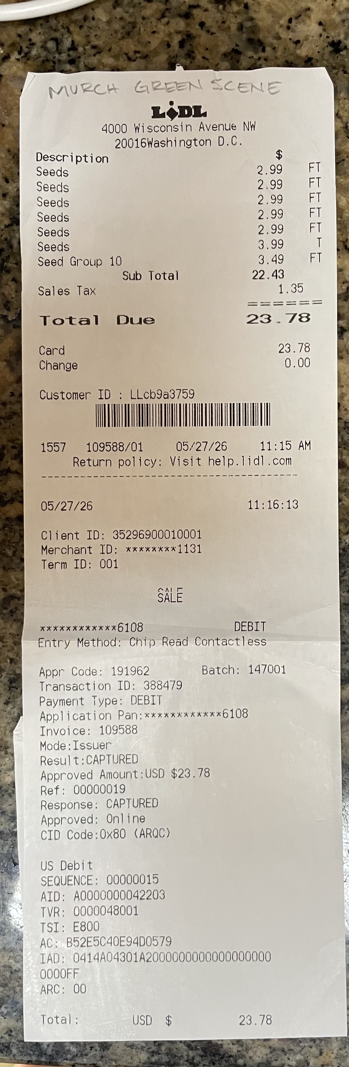Attach Receipt(s)